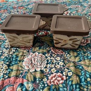 Temp-tations by Tara Ceramic Ramekin Storage Containers set of 3
